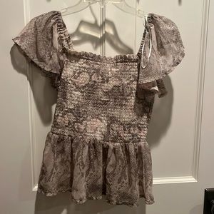 Snake skin top size S